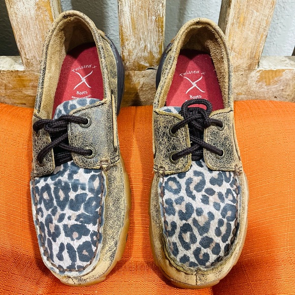 Twisted X Driving Moc Boat Shoe (Toddler/Little Kid) - Picture 1 of 7